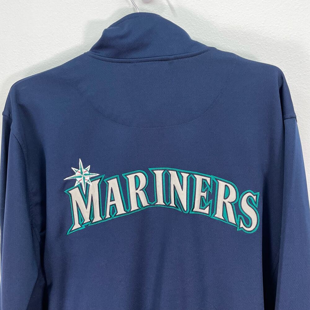 Mariners Baseball Lightweight Jacket Coat Blue Me… - image 6